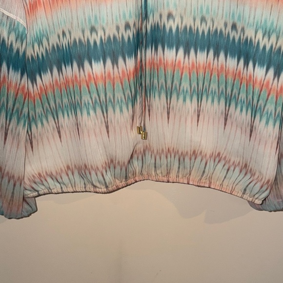 INC multicolor Boho peasant blouse - Picture 6 of 9